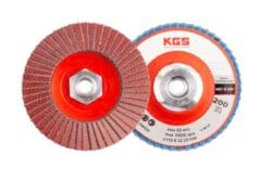 Diamantrondell 115 mm Hybrid flap disk K200 röd