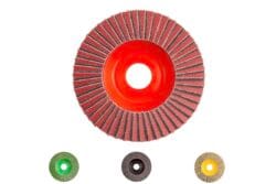 Diamantrondell 115 mm Hybrid T flap disk K120 svart