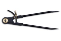 Gångjärnsförsedd Spetspassare 1/4 cirkel - 160 mm.